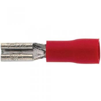 Lot de 10 clips femelles pré-isolés rouge Ø 2,8 mm