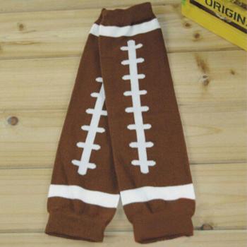 3-Pack Football-Themed Baby Leg and Arm Warmers