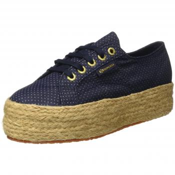 Superga 2790-Fabricshirtropew, Sneaker a Collo Basso Donna, Blu