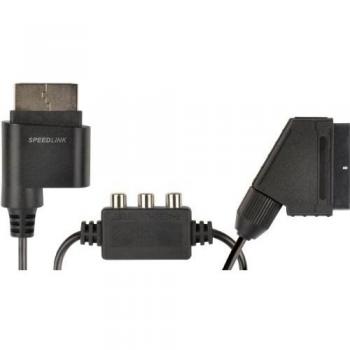 Tracs SCART Cable de video y audio para Xbox 360 – Negro – Importado Alemania