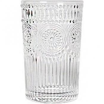 Elegante Glas Tasse für Kaffee und Wasser