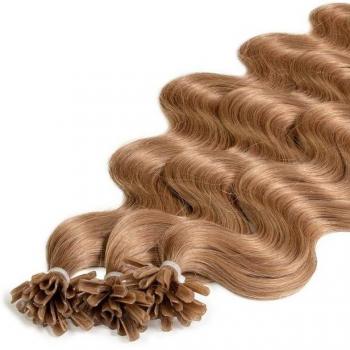Hair2heart Bonding Extensions 0,8g #8/1 Hellblond Asch 25 Stück
