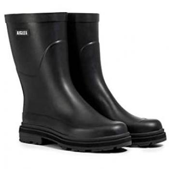 Aigle Herren Gummistiefel Schwarz Gummi