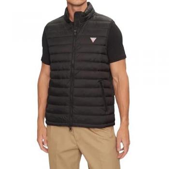 Plumífero Guess “Capucha Premium” – Nylon Negro