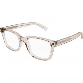 Unisex SL 621 Saint Laurent – Quadratischer Acetat‑Rahmen beige transparent