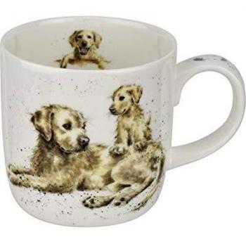 Royal Worcester Wrendale Collection Devotion Dog & Pup Cup