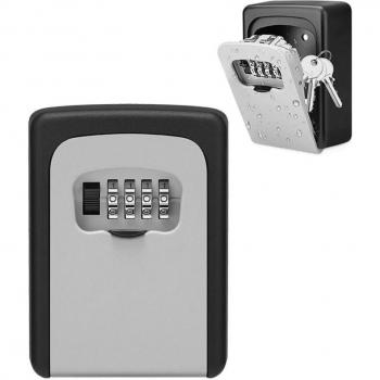 KeyVault Pro 4A – Boîte extérieure robuste, code 4 digits, gris
