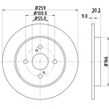 HELLA 8DD 355 113-601 Bremsbelag