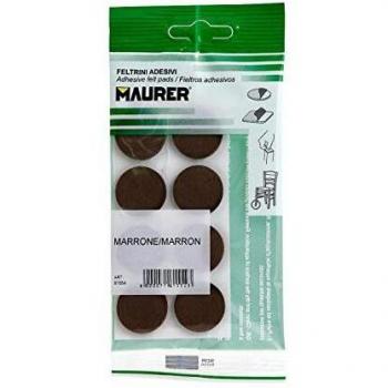 Viltplak – MAURER, 24 mm, Bruint – Blister (8 stuks)