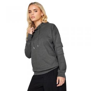 PixieGirl Small Dark Grey Ribbed Pullover for Women – Size 16