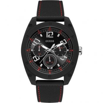 Guess Men's Sport Watch W1256G1 46mm Black Silicone Strap