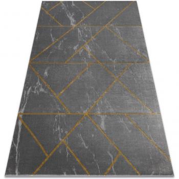 Marble Grey & Gold Emerald Rug