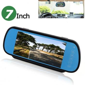 Écran TFT LCD 7 pouces pour voiture avec télécommande et 2 entrées vidéo