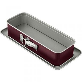 Moule à gâteau rectangulaire en aluminium, 30 x 12 cm, couleur bordeaux Dr. Oetker