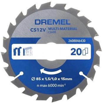 Lame de scie circulaire Dremel 85mm CS600