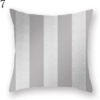 Silver Grey Square Pillow Cover for Home