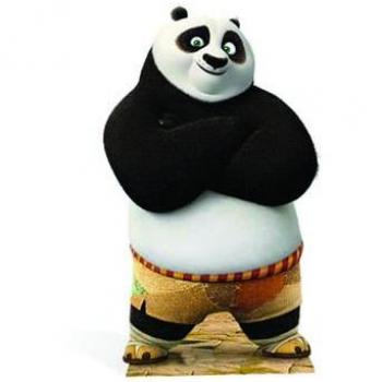 Figure Po, Art du Kung‑Fu, 95 cm en Carton
