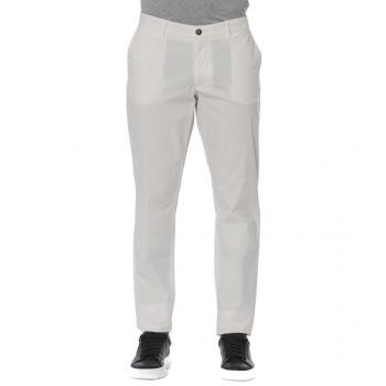 Trussardi White Cotton Jeans for Men