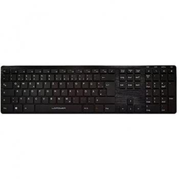 LC-Power LC-KEY-5B-ALU (DE, Kabelgebunden), Tastatur, Schwarz