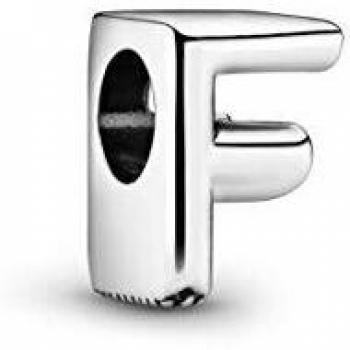 Charm Pandora de plata inicial letra F