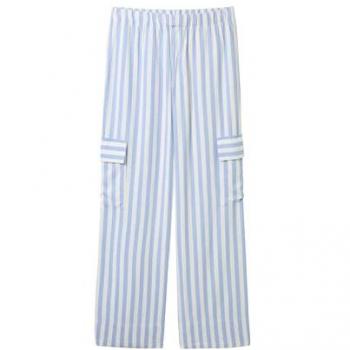 TOM TAILOR Denim Stoffhose Leinenhose mit Streifenmuster