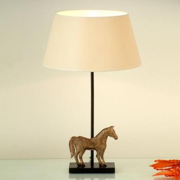 Holländer Tischleuchte Solisti Cavallo Gold, Braun