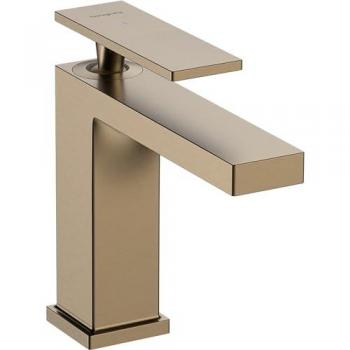Hansgrohe Tecturis E 110 – Mitigeur monocommandé pour lavabo, 144 mm, sans garniture de vidage, bronze brossé