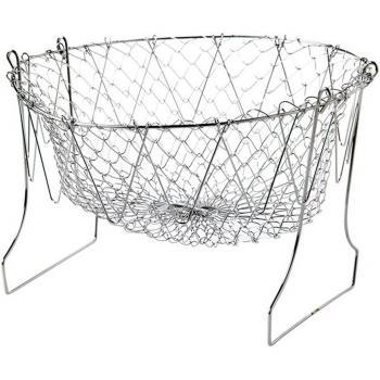Foldable Stainless Steel Cooking Basket