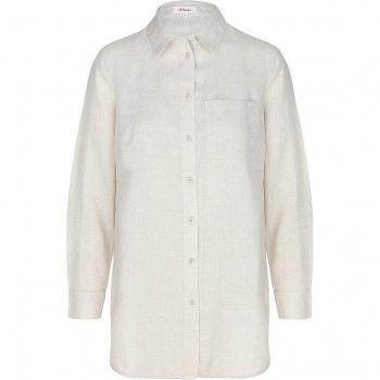 S.Oliver Damenbluse Leinen Braun 34