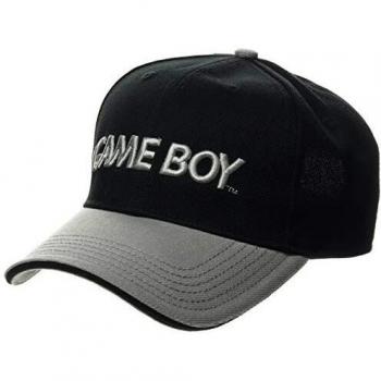Bioworld EU Nintendo Gameboy Embroidered Logo Curved Bill Baseball Cap, Black