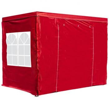Colección de 4 Laterales Plegables para Carpa 3x2 Master, Color Rojo