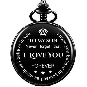 Never Forget Engraved Pocket Watch Gift