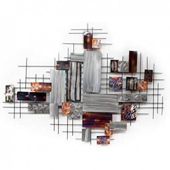 Arte Metallica Astratta Multicolore