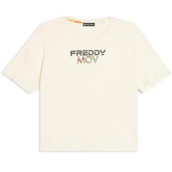 Freddy Short‑Top con Slot Laterale Crema Donna XL