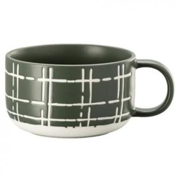 Thomas Kombi-Obertasse Porzellan FUN Karo Dunkel 0,28l