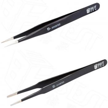 Straight Tip Stainless Steel Tweezers