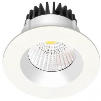 Arcchio Aryx Dimmable LED Downlight, White Aluminum