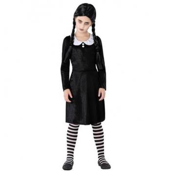 ATOSA Halloween-Mädchenkostüm im Gothic-Stil schwarz-weiß