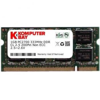 1Go DDR PC2700 333Mhz mémoire d'ordinateur portable Komputerbay