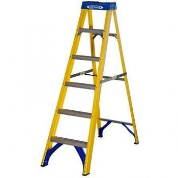 Werner 7160618 Fibreglass Swingback Stepladder