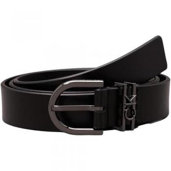 Calvin Klein Ledergürtel CK LOOP RND BUCKLE BELT 2.5CM mit Logoprägung