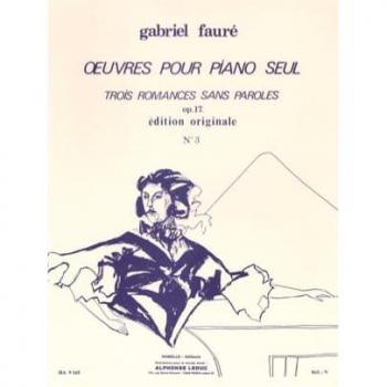 3 ROMANCES SANS PAROLES OP.17