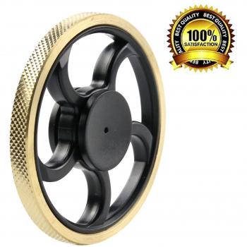 P.LOTOR Fidget Spinner, Hand Spinner EDC Spielzeug mit Super Lange Spinning Bearing Gold Runde Kante Ideal Für Stressreduktion und Kreativität