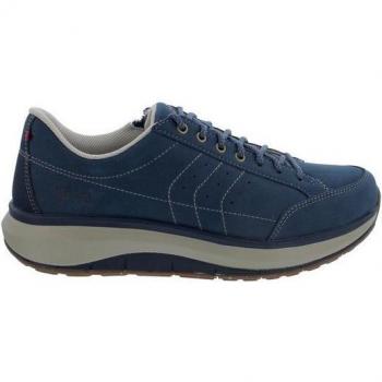 Blue Moscow Zip Sneaker – Nubuk & Wave‑Sohle, K‑Style