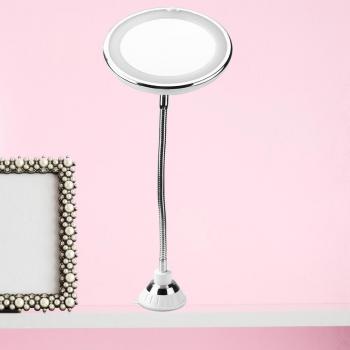 Portable 10X Magnification Makeup Mirror with Natural Light