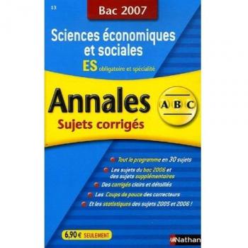 Sciences Economiques Et Sociales Es Obligatoire Et Spécialité