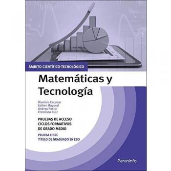 Temario pruebas de acceso a ciclos formativos de grado medio. Ámbito científico-tecnológico. Matemáticas y Tecnología