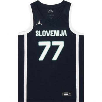 Nike Slovenien 24 Basketball-Trikot Luka Doncic Blau F451