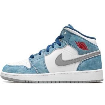 Nike Sneaker Jordan 1 Mid Blau-Grau