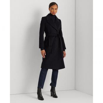Black Belted Ralph Lauren Women's Coat, Medium
